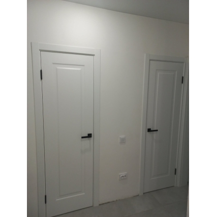 Дверь межкомнатная Эмаль Перфето-4 Белый (Глубокая фрезеровка)